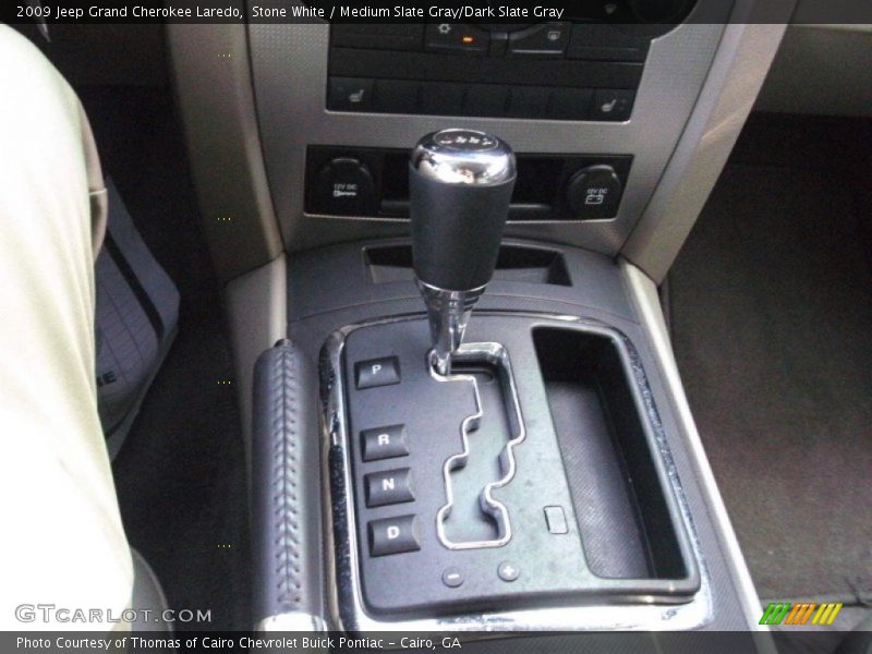 Stone White / Medium Slate Gray/Dark Slate Gray 2009 Jeep Grand Cherokee Laredo