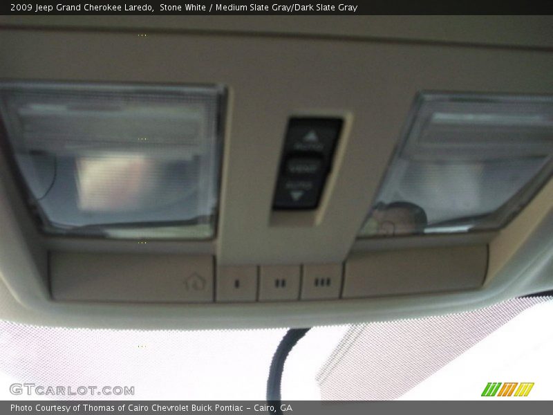 Stone White / Medium Slate Gray/Dark Slate Gray 2009 Jeep Grand Cherokee Laredo