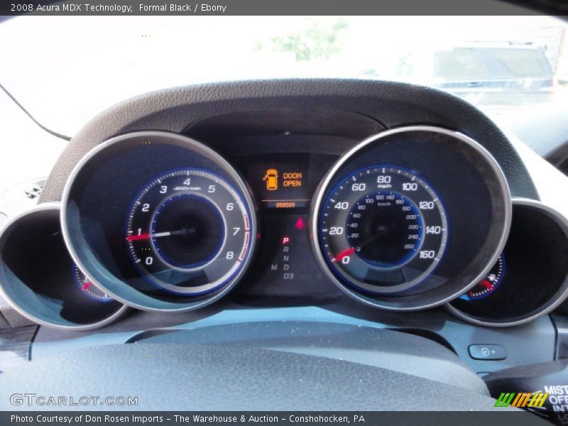 Formal Black / Ebony 2008 Acura MDX Technology