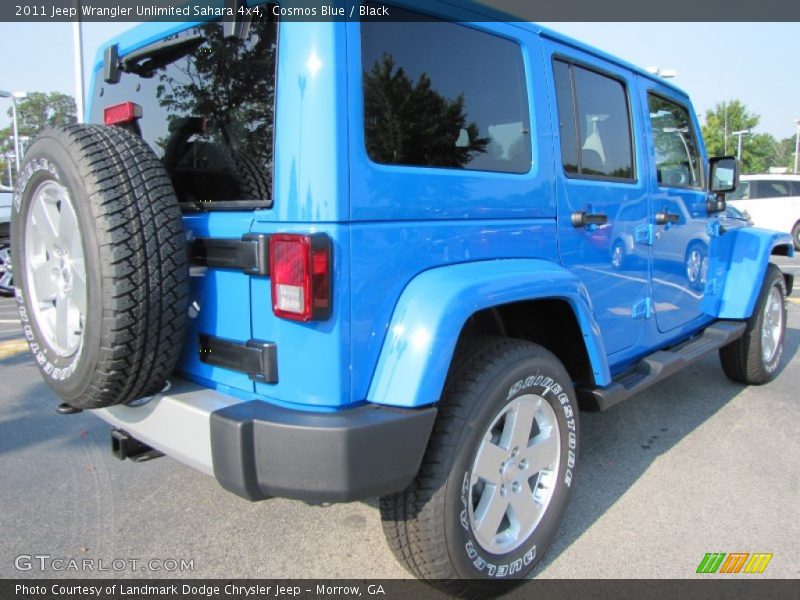 Cosmos Blue / Black 2011 Jeep Wrangler Unlimited Sahara 4x4