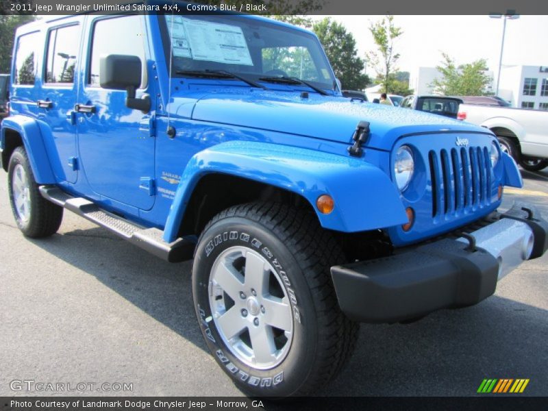 Cosmos Blue / Black 2011 Jeep Wrangler Unlimited Sahara 4x4