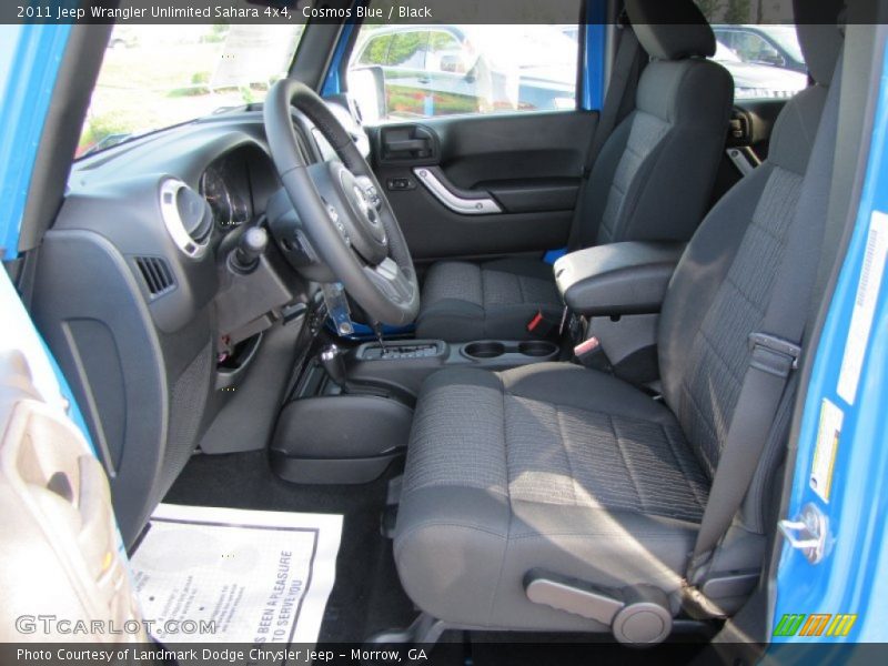Cosmos Blue / Black 2011 Jeep Wrangler Unlimited Sahara 4x4