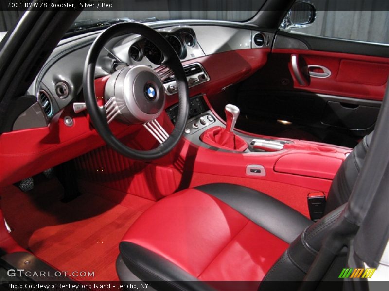 Silver / Red 2001 BMW Z8 Roadster