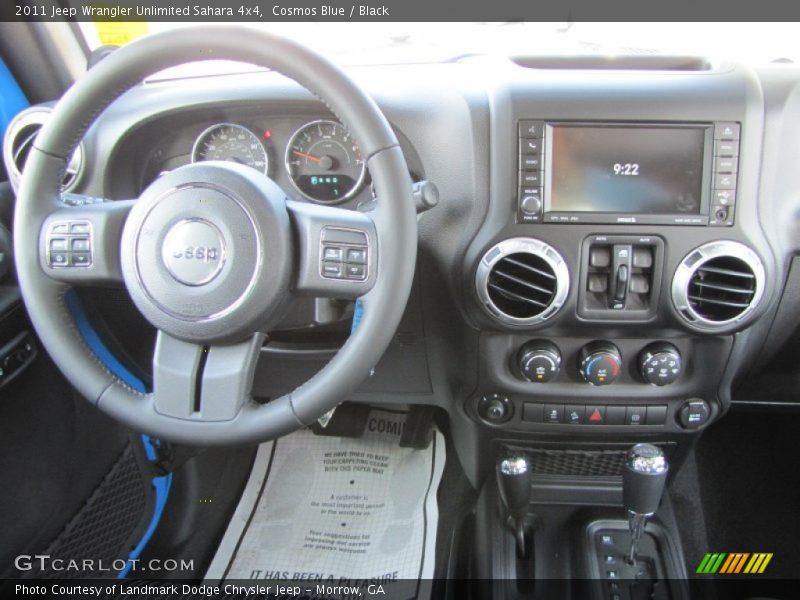 Cosmos Blue / Black 2011 Jeep Wrangler Unlimited Sahara 4x4
