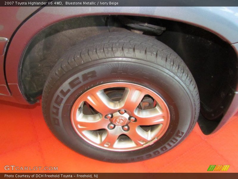 Bluestone Metallic / Ivory Beige 2007 Toyota Highlander V6 4WD