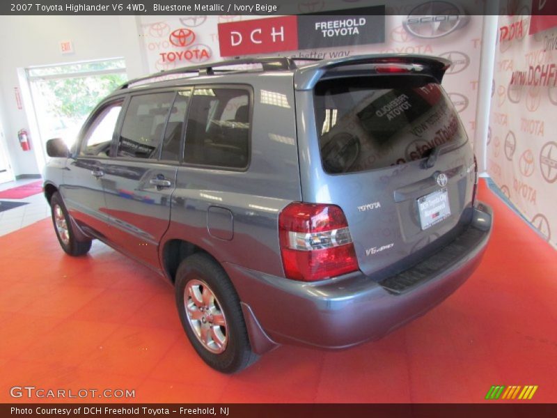 Bluestone Metallic / Ivory Beige 2007 Toyota Highlander V6 4WD