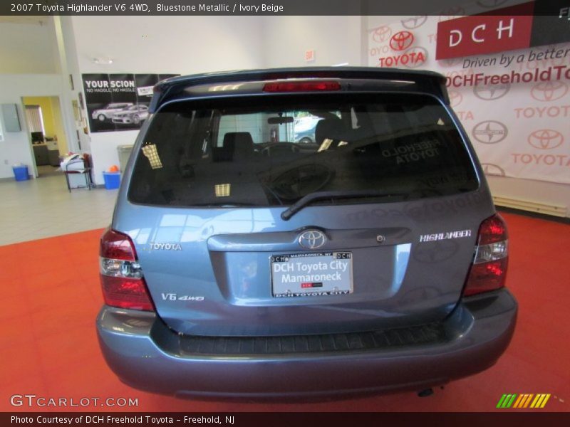 Bluestone Metallic / Ivory Beige 2007 Toyota Highlander V6 4WD