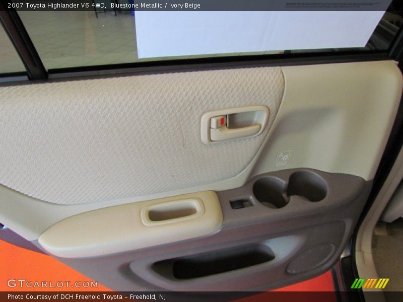 Bluestone Metallic / Ivory Beige 2007 Toyota Highlander V6 4WD