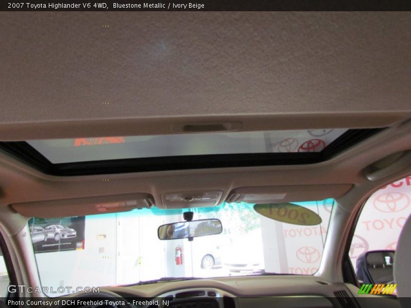 Bluestone Metallic / Ivory Beige 2007 Toyota Highlander V6 4WD