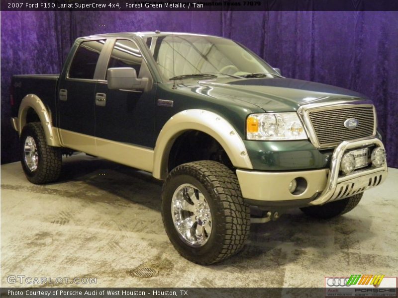 Forest Green Metallic / Tan 2007 Ford F150 Lariat SuperCrew 4x4