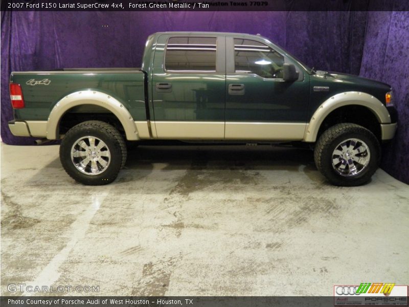 Forest Green Metallic / Tan 2007 Ford F150 Lariat SuperCrew 4x4