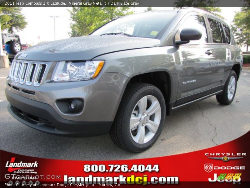 Mineral Gray Metallic / Dark Slate Gray 2011 Jeep Compass 2.0 Latitude