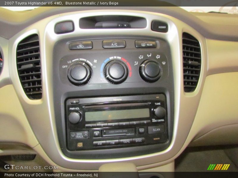 Bluestone Metallic / Ivory Beige 2007 Toyota Highlander V6 4WD
