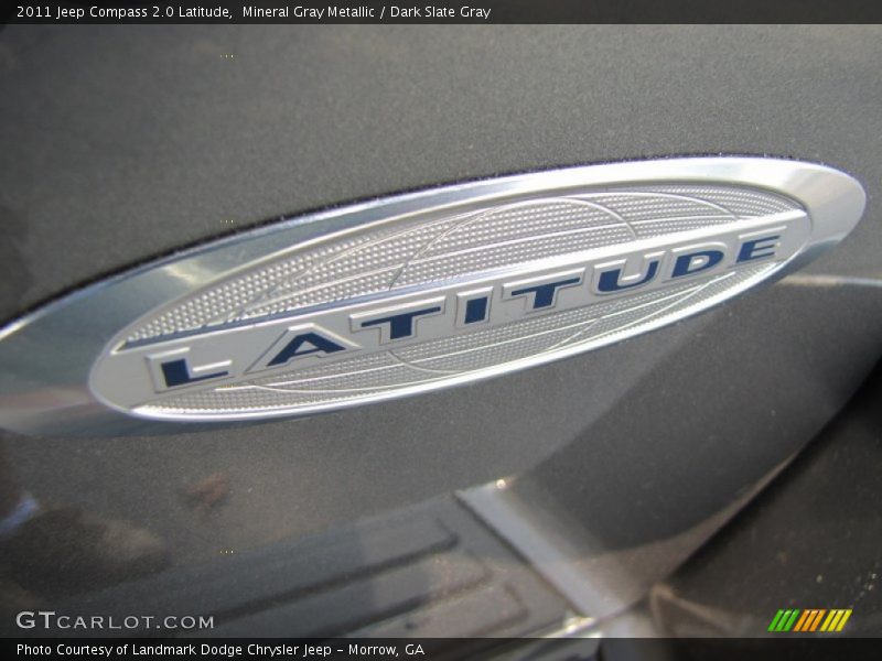 Mineral Gray Metallic / Dark Slate Gray 2011 Jeep Compass 2.0 Latitude