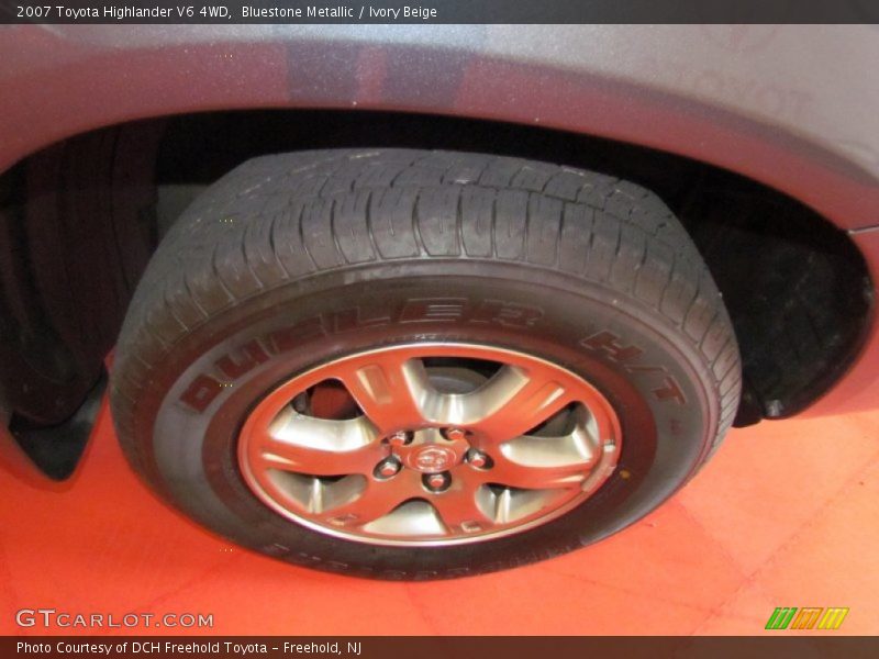 Bluestone Metallic / Ivory Beige 2007 Toyota Highlander V6 4WD