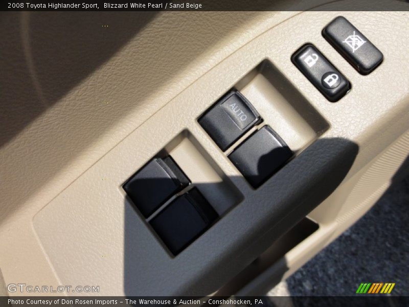 Blizzard White Pearl / Sand Beige 2008 Toyota Highlander Sport