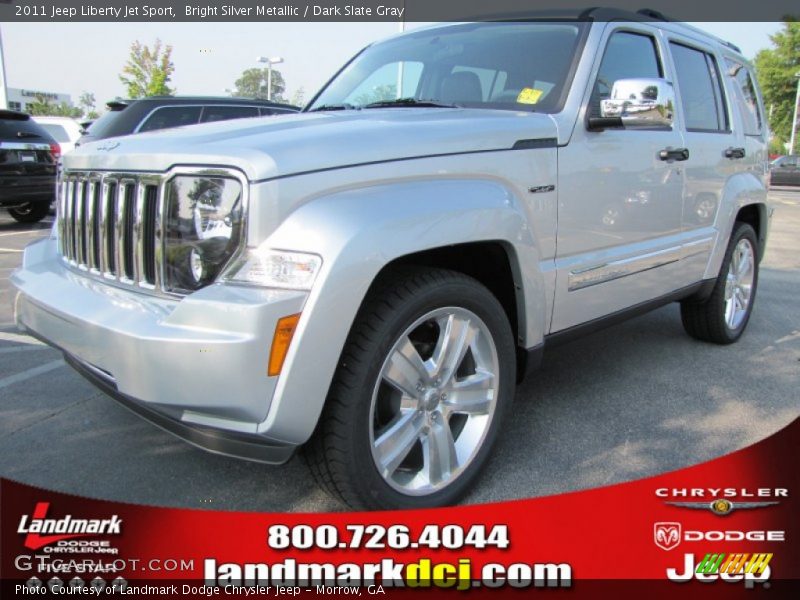 Bright Silver Metallic / Dark Slate Gray 2011 Jeep Liberty Jet Sport