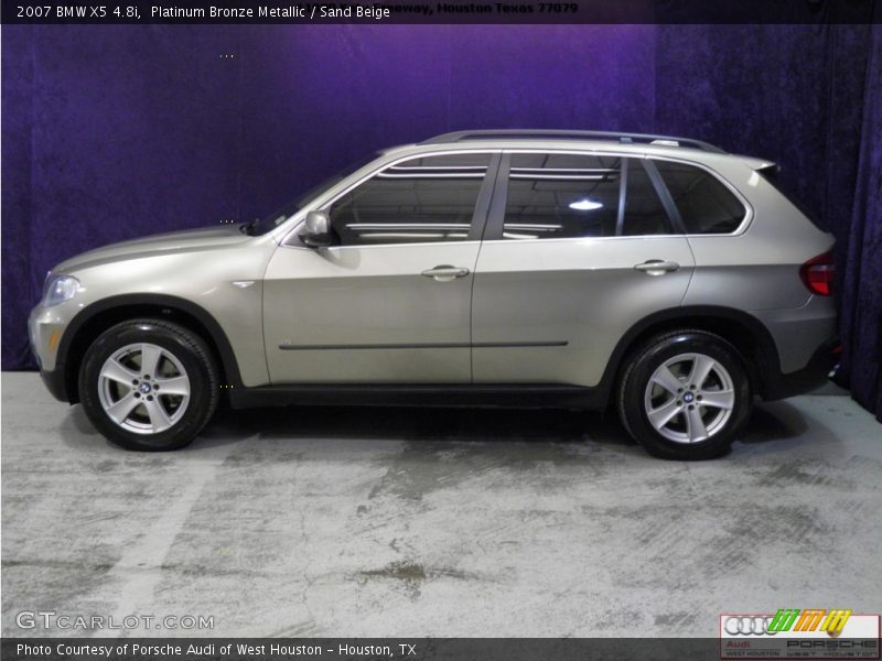Platinum Bronze Metallic / Sand Beige 2007 BMW X5 4.8i