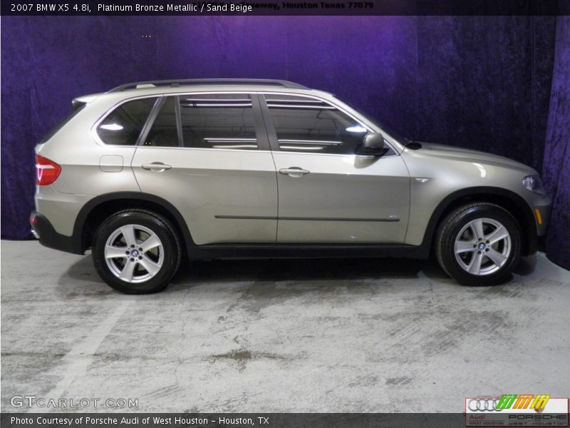 Platinum Bronze Metallic / Sand Beige 2007 BMW X5 4.8i