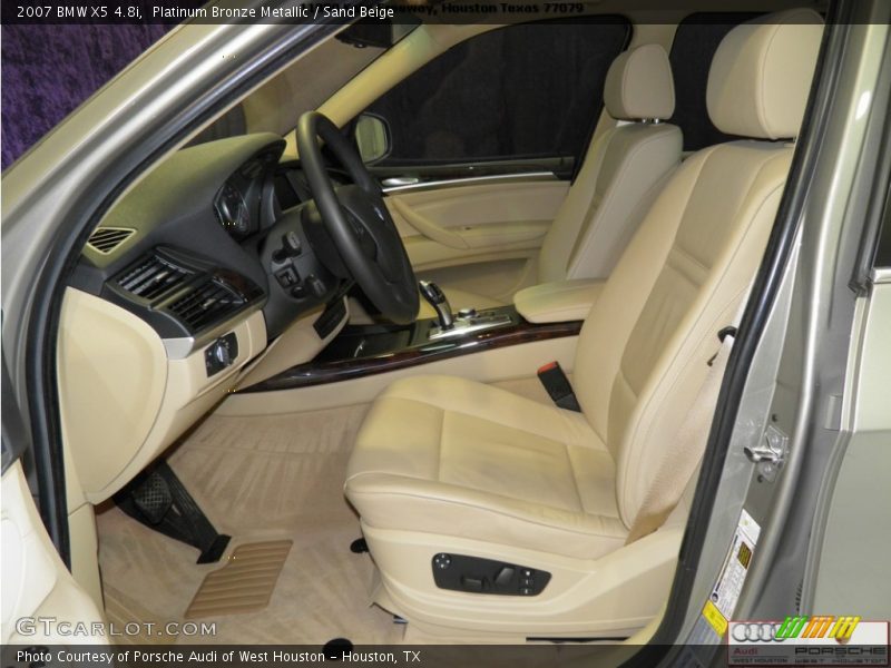 Platinum Bronze Metallic / Sand Beige 2007 BMW X5 4.8i