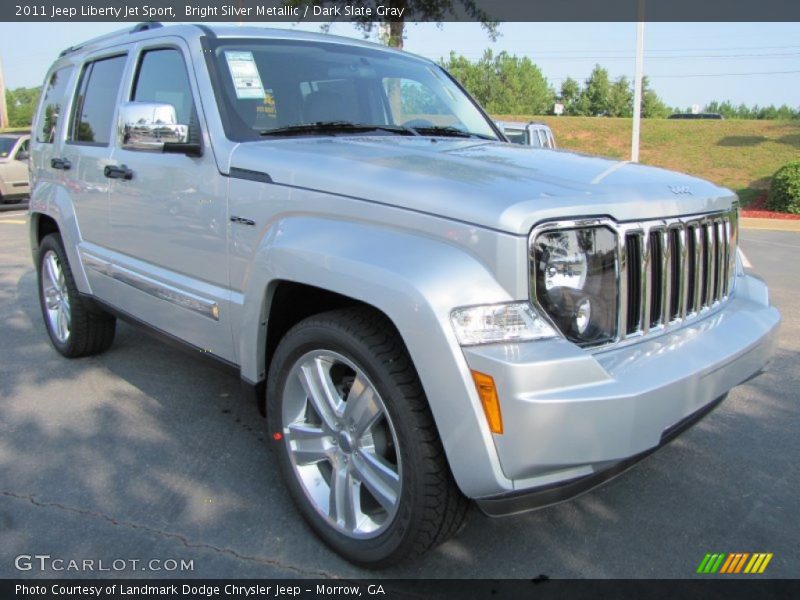 Bright Silver Metallic / Dark Slate Gray 2011 Jeep Liberty Jet Sport