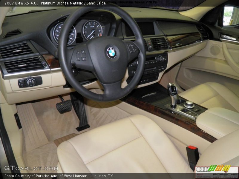 Platinum Bronze Metallic / Sand Beige 2007 BMW X5 4.8i