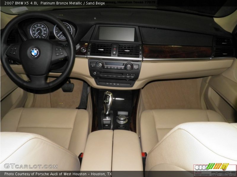 Platinum Bronze Metallic / Sand Beige 2007 BMW X5 4.8i