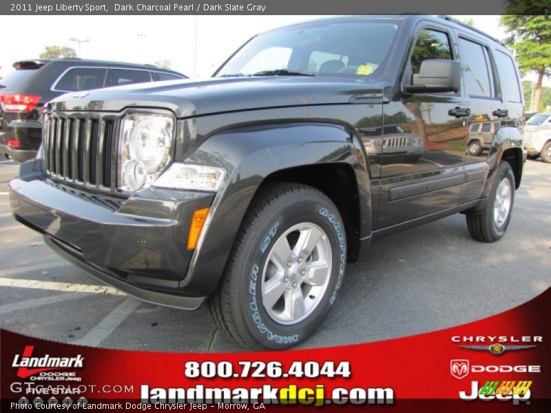 Dark Charcoal Pearl / Dark Slate Gray 2011 Jeep Liberty Sport
