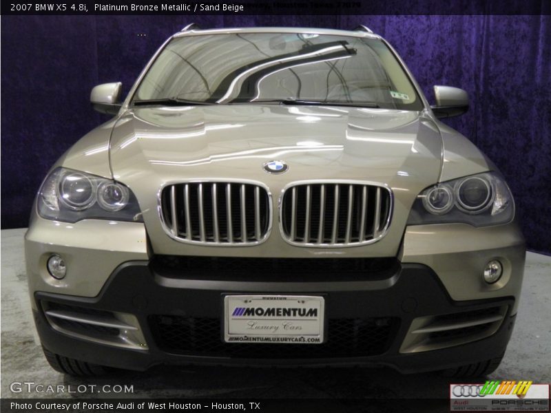 Platinum Bronze Metallic / Sand Beige 2007 BMW X5 4.8i