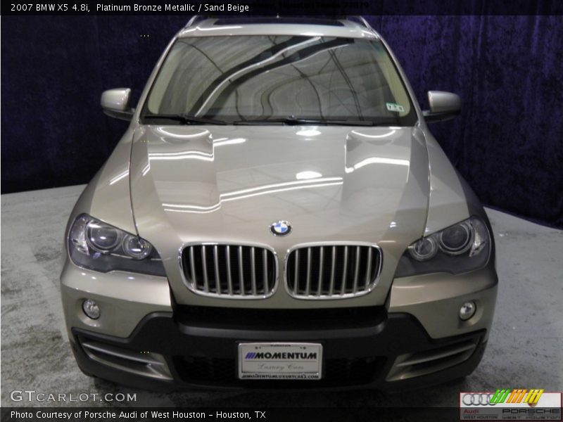 Platinum Bronze Metallic / Sand Beige 2007 BMW X5 4.8i