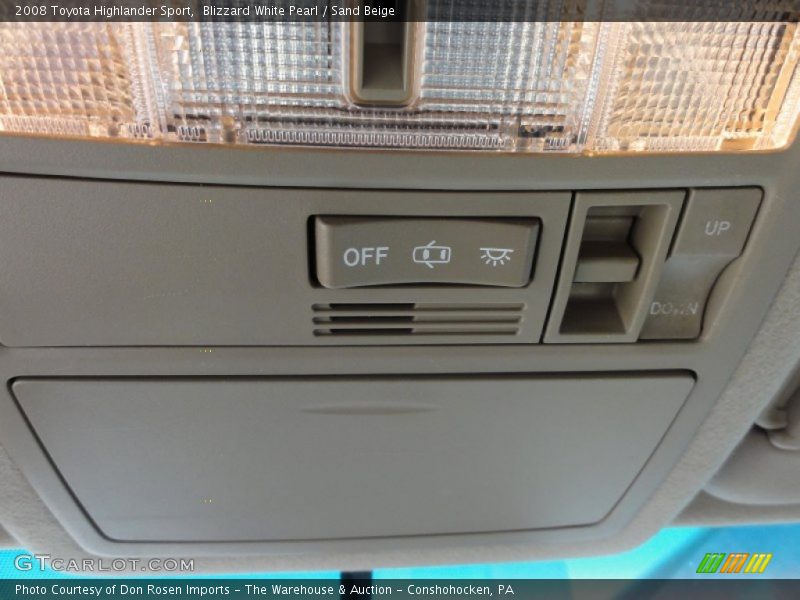 Blizzard White Pearl / Sand Beige 2008 Toyota Highlander Sport