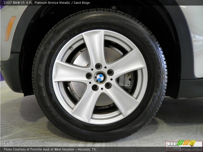 Platinum Bronze Metallic / Sand Beige 2007 BMW X5 4.8i