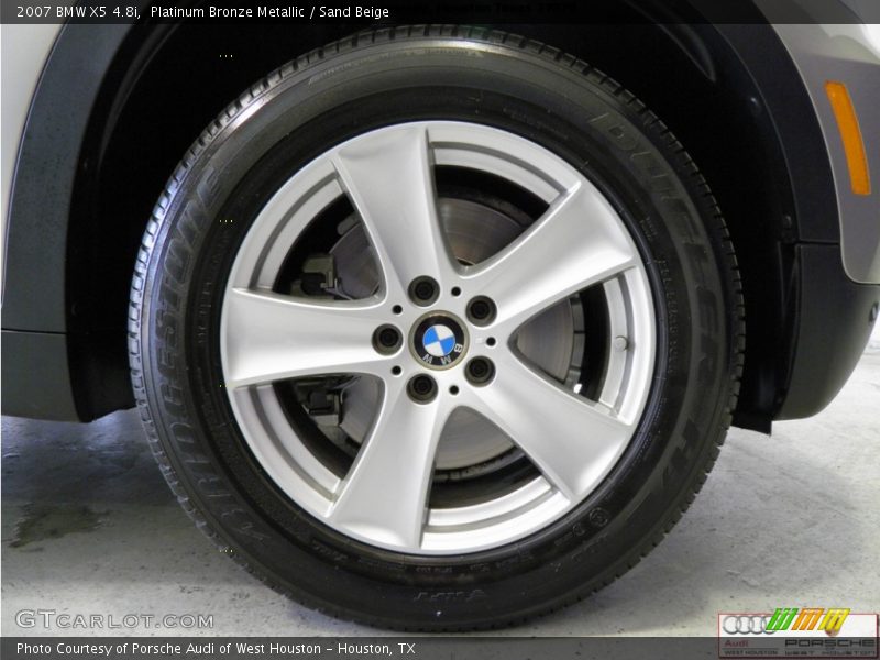 Platinum Bronze Metallic / Sand Beige 2007 BMW X5 4.8i