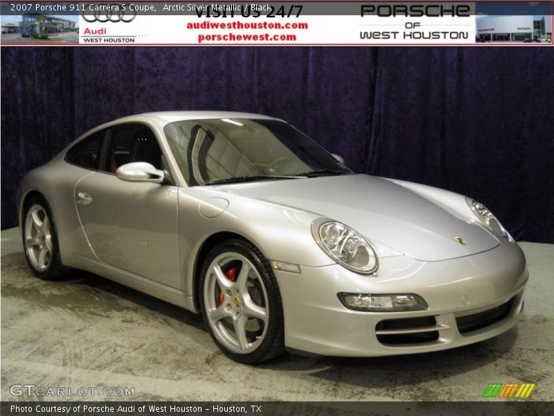 Arctic Silver Metallic / Black 2007 Porsche 911 Carrera S Coupe