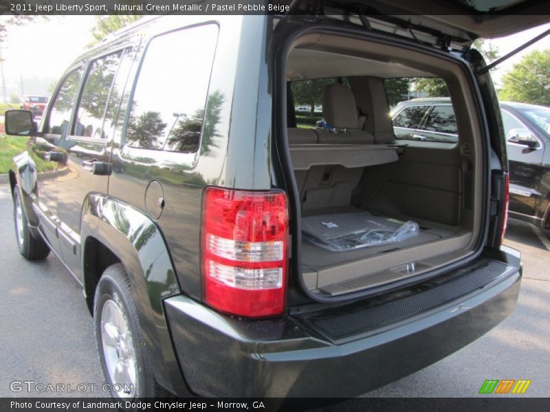 Natural Green Metallic / Pastel Pebble Beige 2011 Jeep Liberty Sport