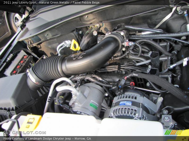 Natural Green Metallic / Pastel Pebble Beige 2011 Jeep Liberty Sport