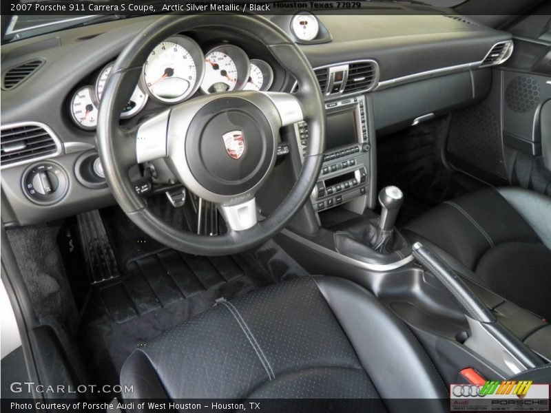 Arctic Silver Metallic / Black 2007 Porsche 911 Carrera S Coupe