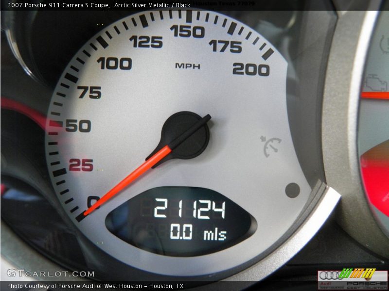 Arctic Silver Metallic / Black 2007 Porsche 911 Carrera S Coupe
