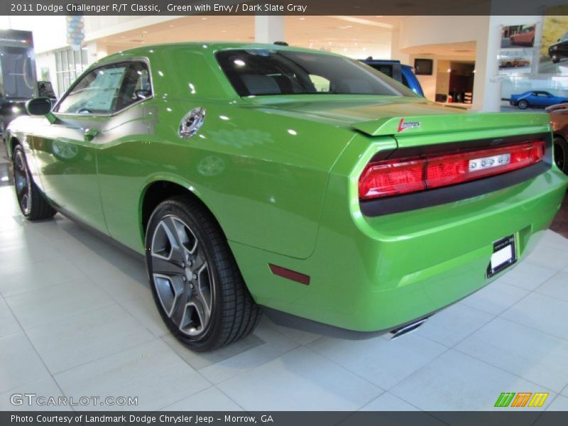 Green with Envy / Dark Slate Gray 2011 Dodge Challenger R/T Classic