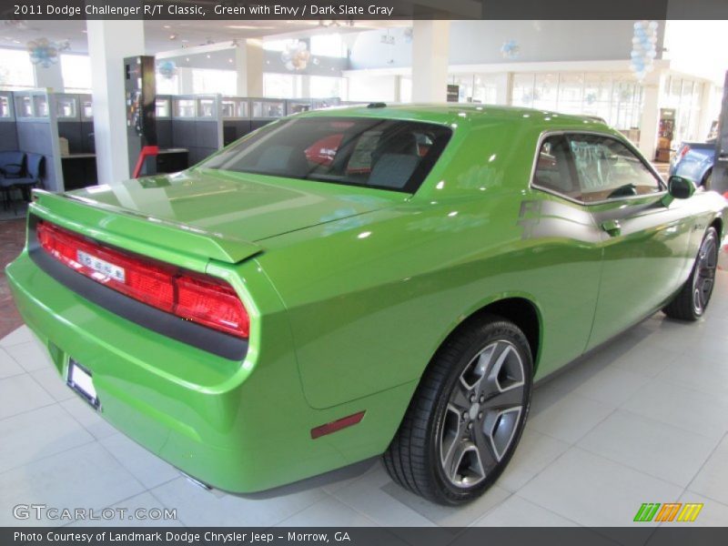 Green with Envy / Dark Slate Gray 2011 Dodge Challenger R/T Classic