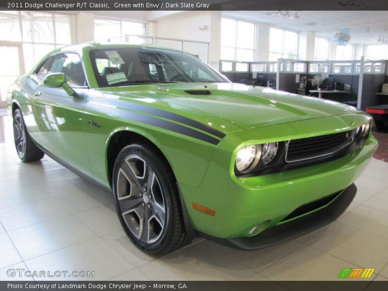 Green with Envy / Dark Slate Gray 2011 Dodge Challenger R/T Classic