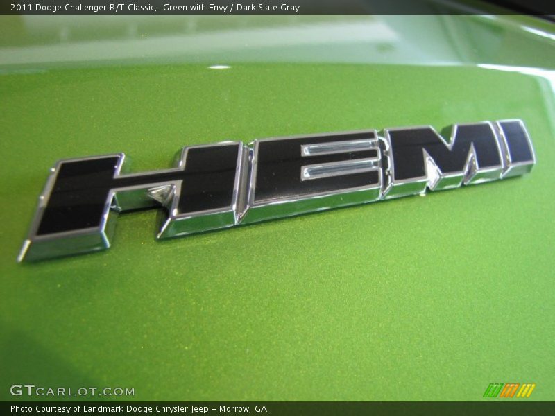 Green with Envy / Dark Slate Gray 2011 Dodge Challenger R/T Classic