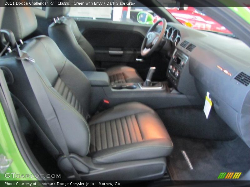 Green with Envy / Dark Slate Gray 2011 Dodge Challenger R/T Classic