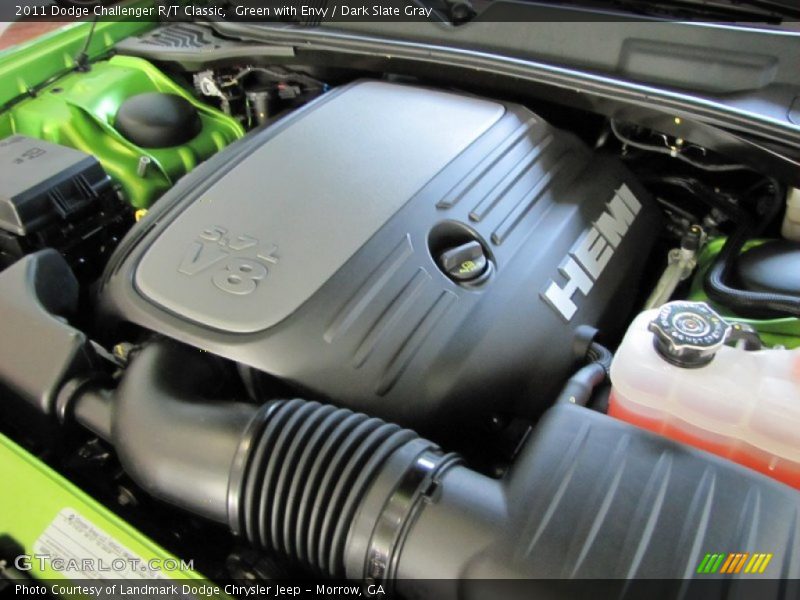 Green with Envy / Dark Slate Gray 2011 Dodge Challenger R/T Classic