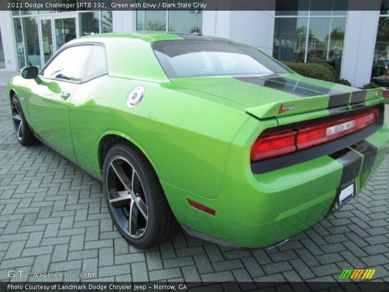 Green with Envy / Dark Slate Gray 2011 Dodge Challenger SRT8 392