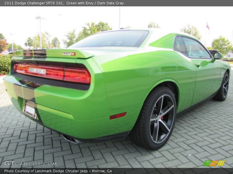 Green with Envy / Dark Slate Gray 2011 Dodge Challenger SRT8 392