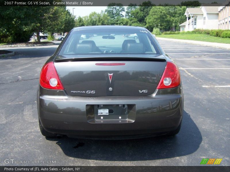 Granite Metallic / Ebony 2007 Pontiac G6 V6 Sedan