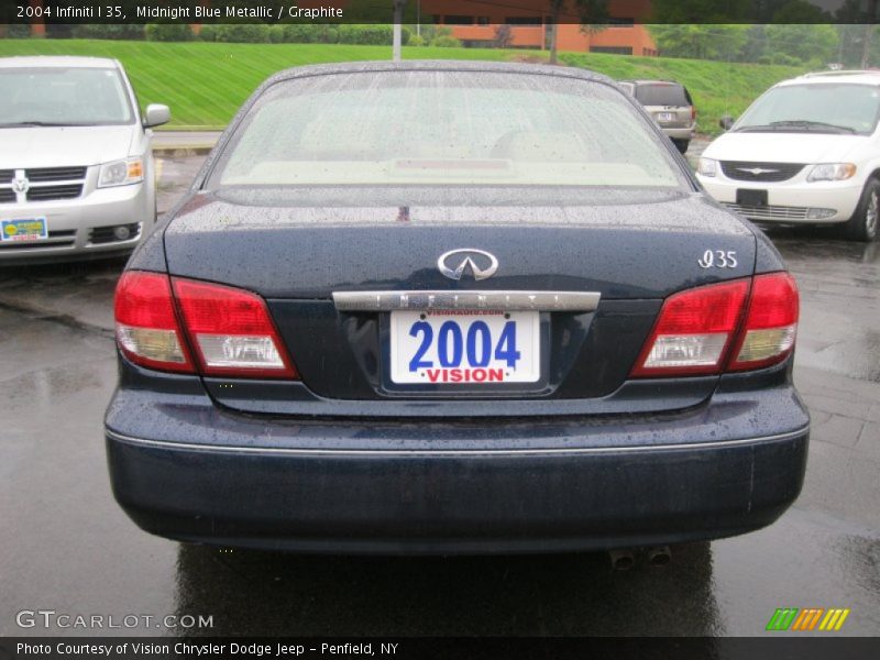 Midnight Blue Metallic / Graphite 2004 Infiniti I 35