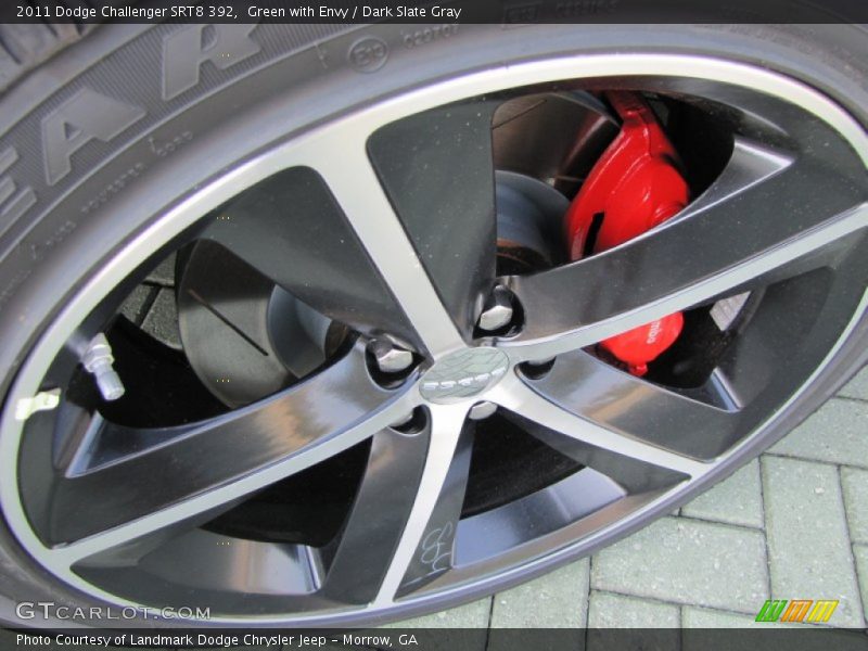 Green with Envy / Dark Slate Gray 2011 Dodge Challenger SRT8 392