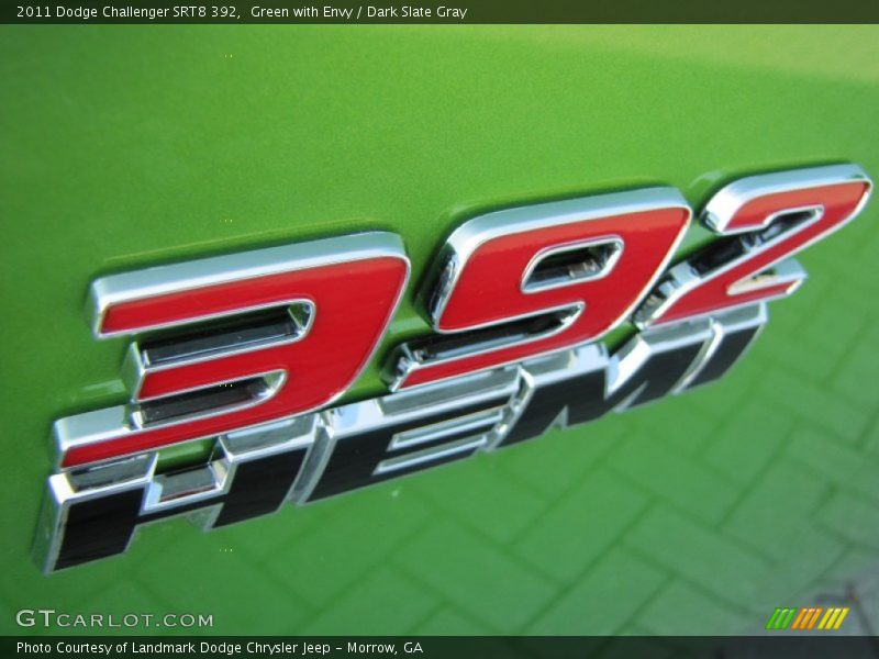 Green with Envy / Dark Slate Gray 2011 Dodge Challenger SRT8 392